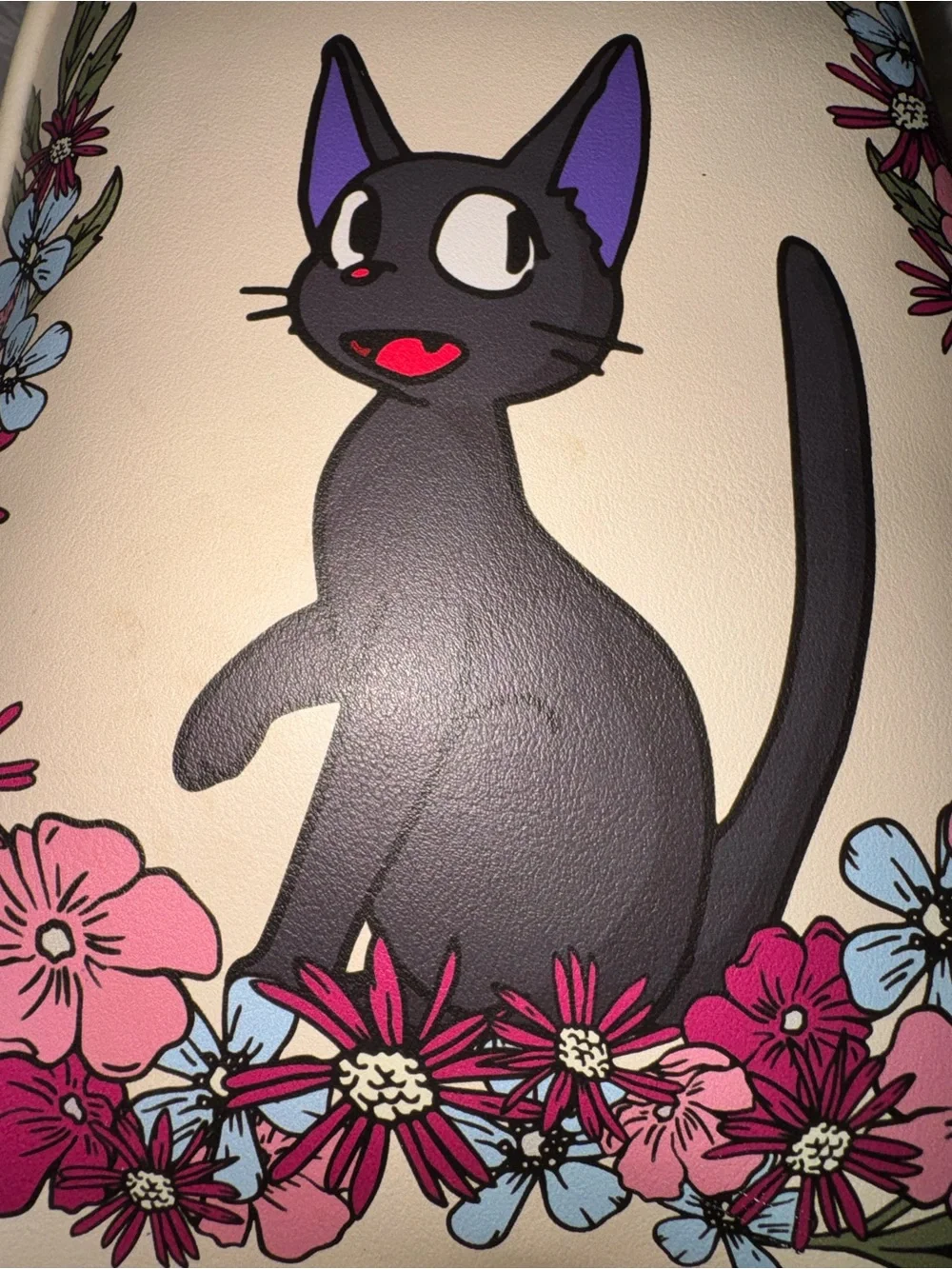 Kiki's Delivery Service Cream and Purple Cat Mini Backpack